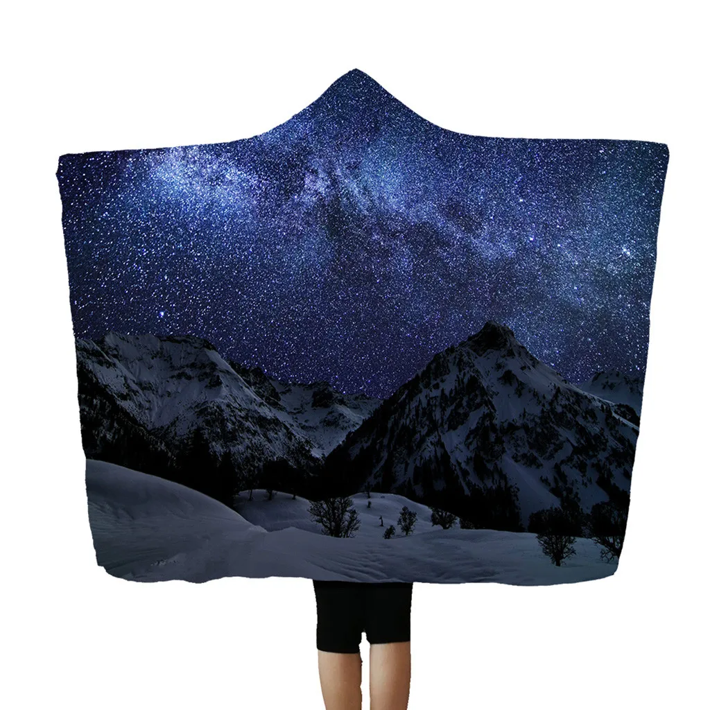 G Nebula Universe hoodie blanket Air Conditioner Cover Blanket Velvet Plush Thin Quilt Sofa/bed/plane Travel Bedding Dropshipping - Цвет: G