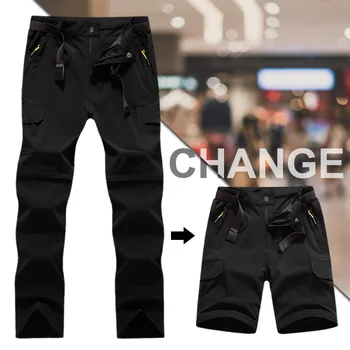 

Men's Quick Dry Detachable Hiking Pants Outdoor Sport Male Summer Camping Trekking Fishing Shorts Breathable Thousers Removable
