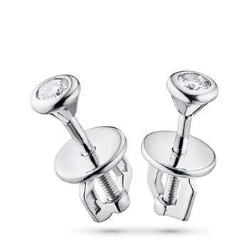 

White Gold pouches with diamond п09с021642