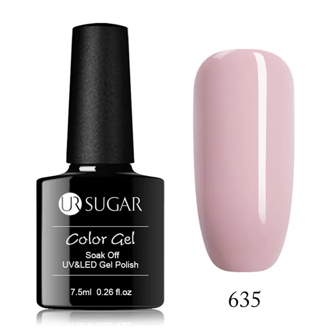 Гель-лак для ногтей серии ur Sugar Pink 7,5 мл Гибридный гвоздь полуперманентный Гель-лак с блестками - Цвет: 635