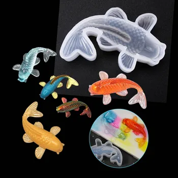 

1Pcs Koi Shape Silicone Mold Cartoon Animal Transparent Mold For Handmade Fudge Cake Accessories Baking Tools