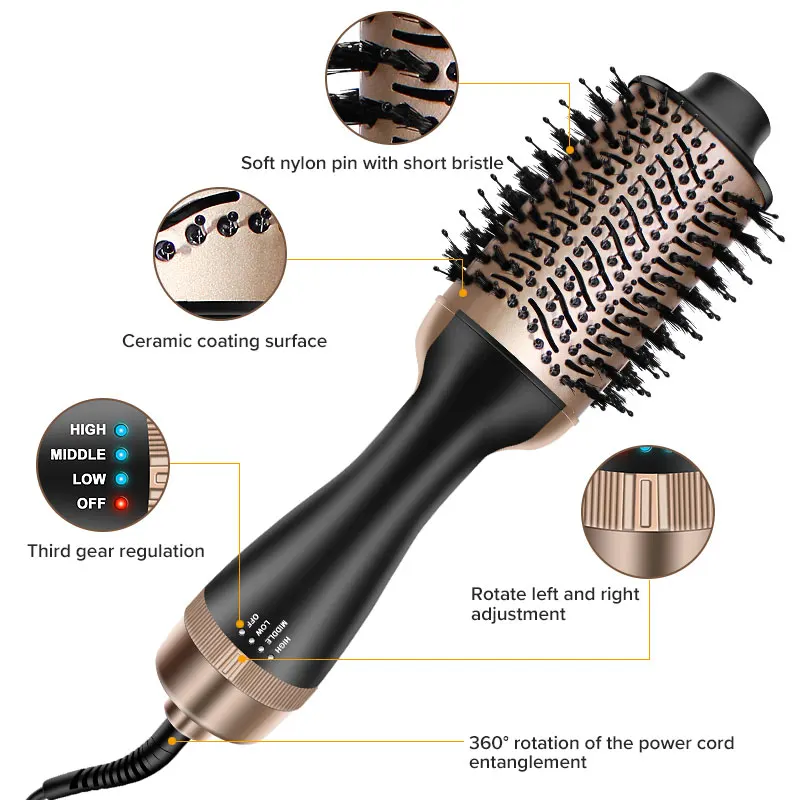 Hair Dryer Brush, Hot air Brush Styler and Dryer UBEATOR