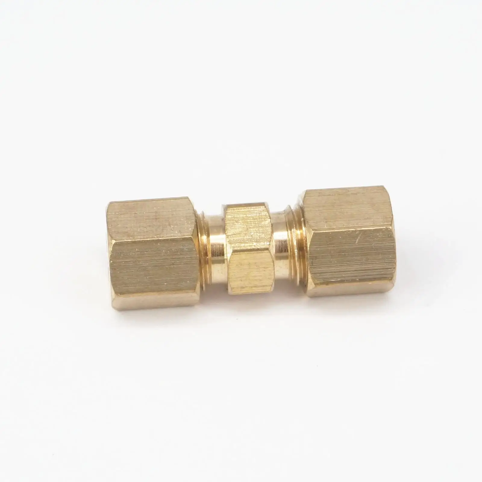 Brass Straight Reducer Compression Fittings Connectors Fit 3/16" Tube OD Brake Lines Union Adapters 229 PSI pipe fitting water pipe fitting hose pipe fitting