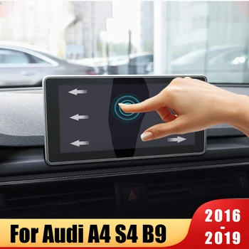 

For Audi A4 B9 S4 2016-2019 Tempered Glass Car Navigation Dashboard Monitor Screen Protector Film Sticker Interior Accessories