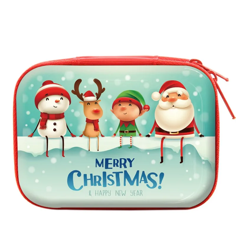Merry Christmas Кошелек для монет для детей, мини-квадратная сумка для хранения для sd-карты, наушник для ключей, кошелек для наушников, сумка для наушников, коробка для хранения - Цвет: A1