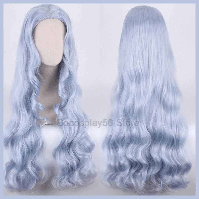 Parrucca Eri Cosplay capelli grigio blu lungo riccio resistente al calore  Comiket gioco di ruolo di Halloween|Costume Accessories| - AliExpress