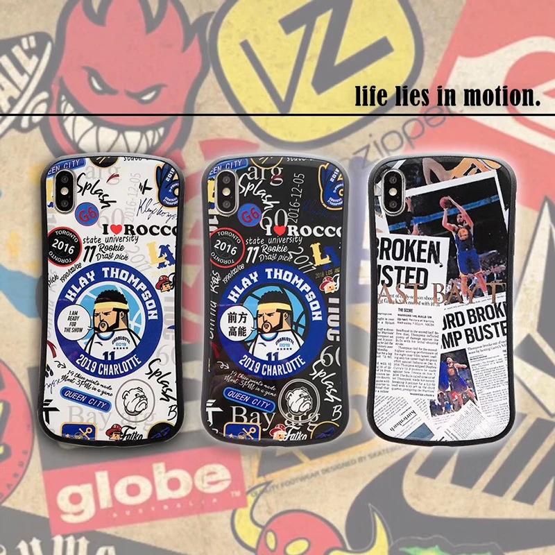 

Hot Basketball superstar poster newspaper Curry soft silicon phone case for iphone 6 7 7plus 8 8plus X XR XS max arc cover coque