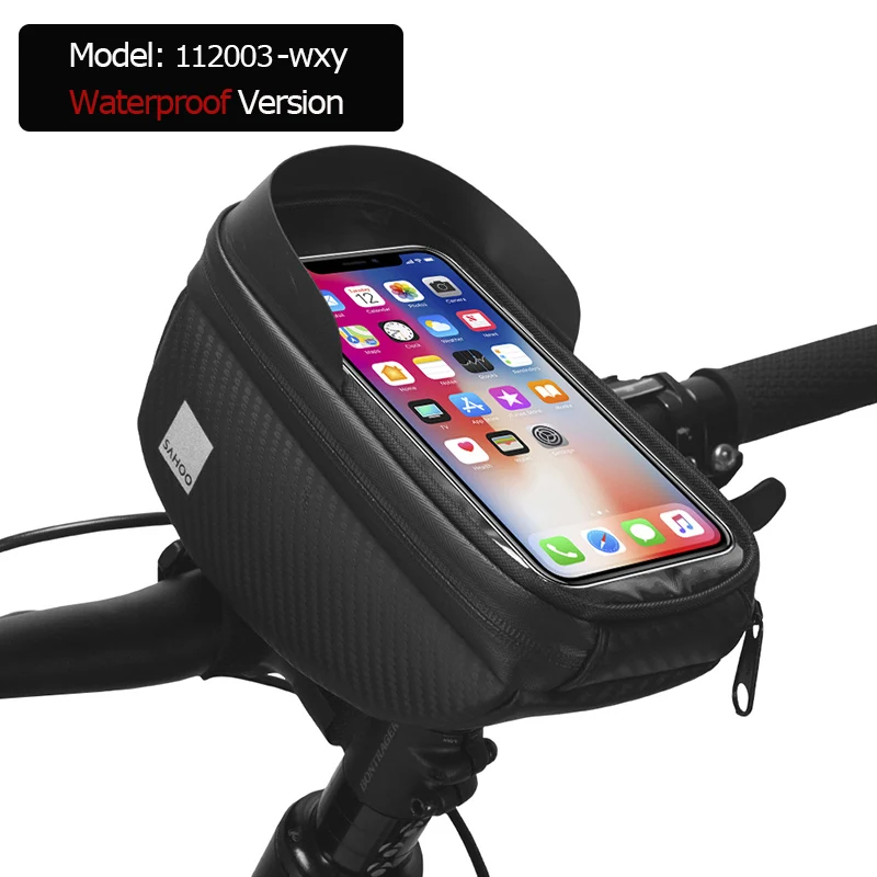112003-wxy Roswheel Sahoo 112003 велосипедная трубка на руль, сумка для мобильного телефона, чехол, держатель, чехол, Паньер Для 6.5in Phone - Цвет: 112003-wxy