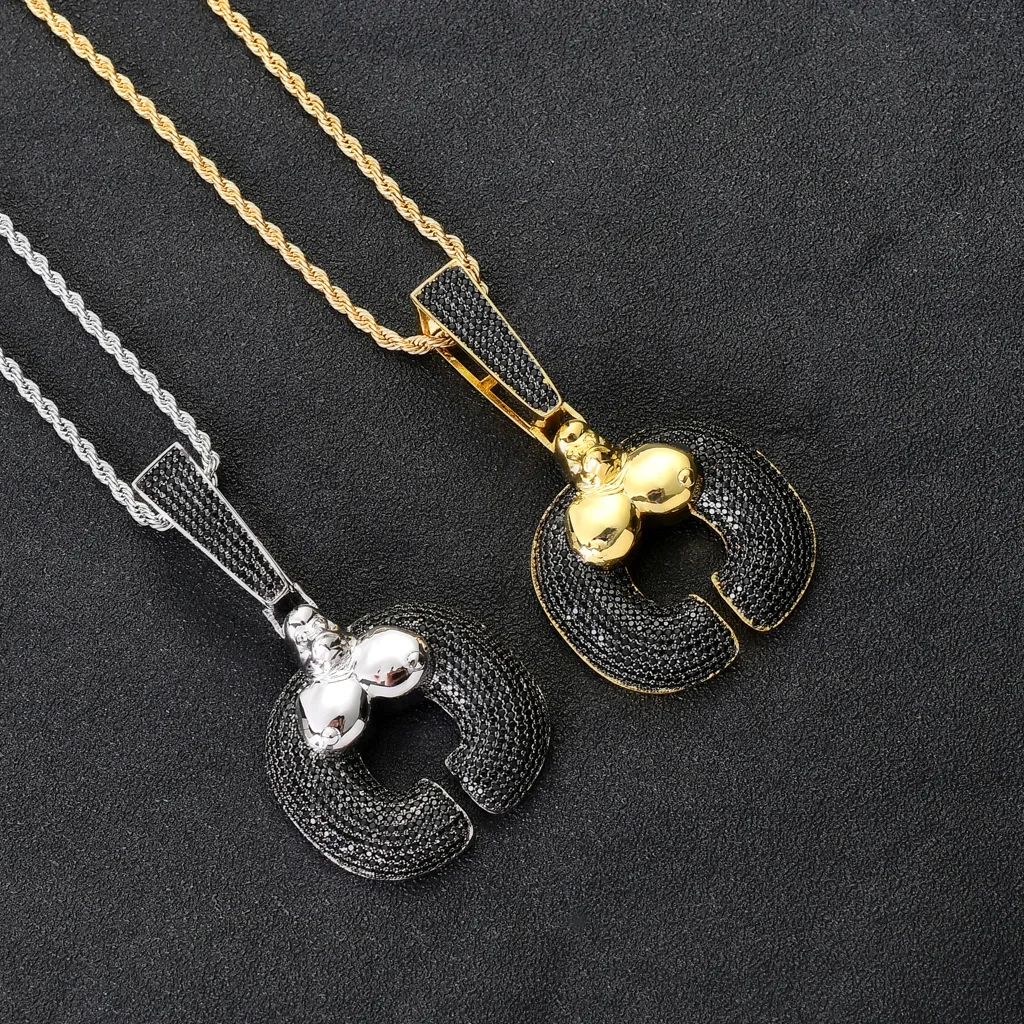 

Iced Out Bling Big Huchi Animal Pendant Necklace Mirco Pave Prong Setting Men Women Female Male Fashion Hip Hop Jewelry BP138