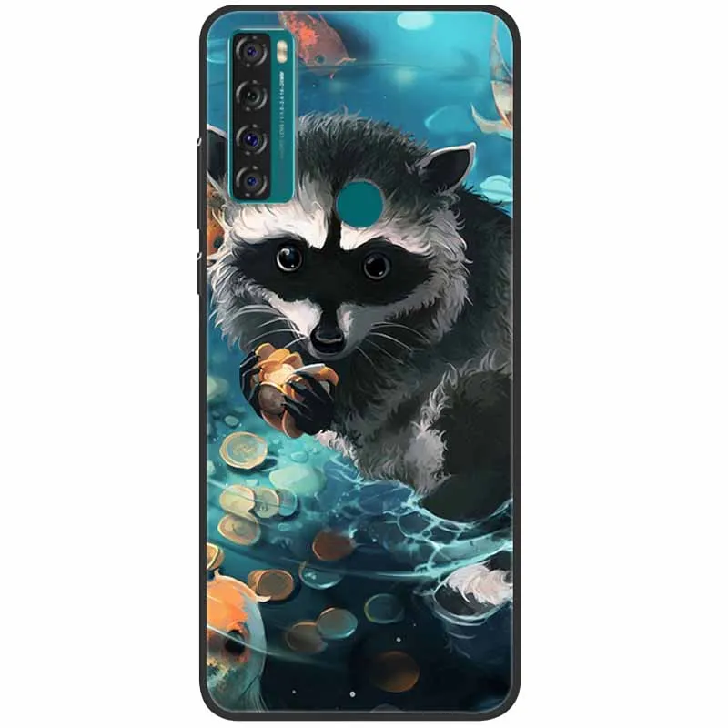 phone dry bag For TCL 20 SE Case Shockproof Soft Silicone Marble Phone Cover for TCL 20 SE Case 20se TPU Funda Painted Cartoon 6.82 inch Capa best waterproof phone pouch Cases & Covers