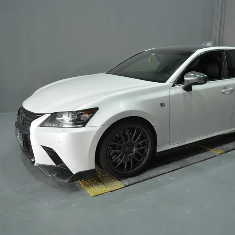 1 пара FRP передний бампер спойлер разветвители крылья закрылки Cupwings для Lexus GS F Sport 2012- углеродное волокно