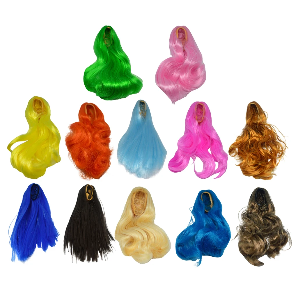 1/6 Woman Long Hairpiece For 12Inch Action Figure BJD Doll DIY Female Dolls Figure Model Hair Extension DIY Accessories 1/6 Woman Long Hairpiece For 12Inch Action Figure BJD Doll DIY Female Dolls Figure Model Hair Extension DIY Accessories