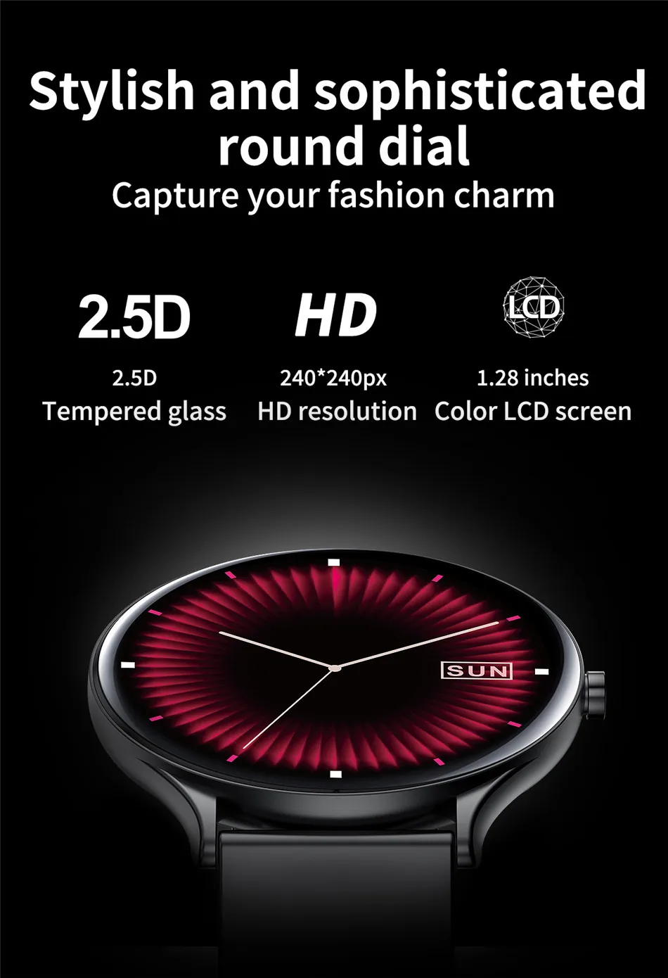 LIGE Fashion Smart Watch Women Sports Fitness Tracker Health Monitor Waterproof Full circle touch screen Electronic smartwatch LIGE Fashion Smart Watch Women Sports Fitness Tracker Health Monitor Waterproof Full circle touch screen Electronic smartwatch