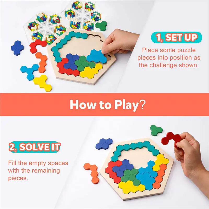 Balleenshiny дети головоломки волшебный Tangram деревянная Развивающая игра Детский пазл