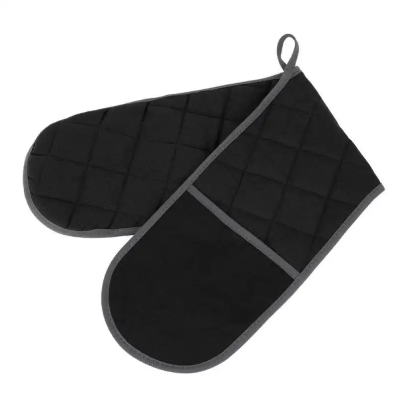 

Double-headed Gloves Silicone Heat Insulation High Temperature Thickened Rectangular BBQ Oven Baking Gloves Kitchen Supplies
