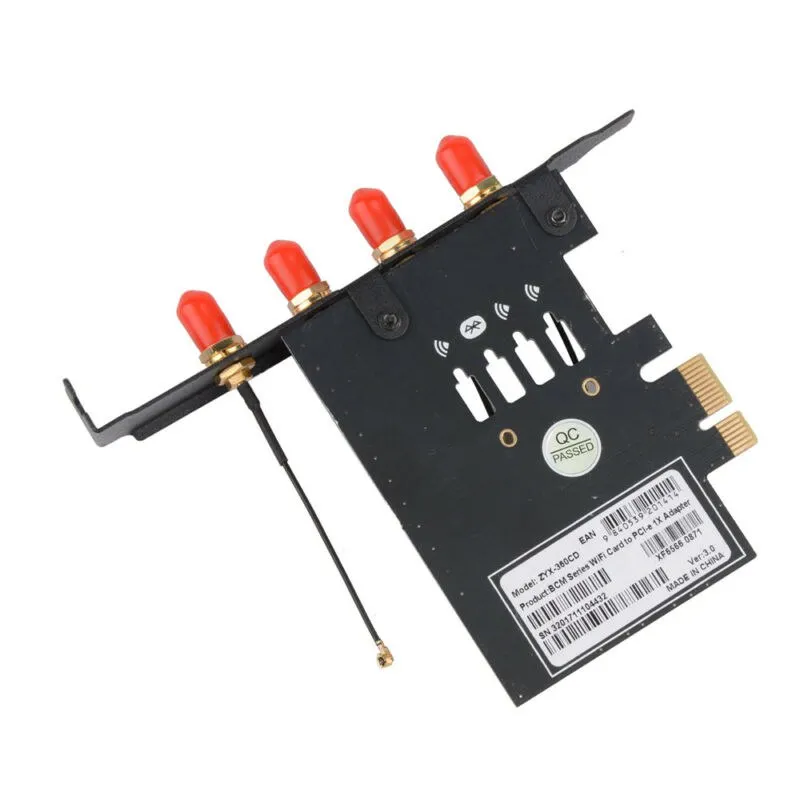 WLAN карта PCI-e 1x 16x Настольный ПК WiFi WLAN карта адаптер для APPLE WLAN WiFi карта BCM94360CSAX/BCM943602CS/BCM94331csa