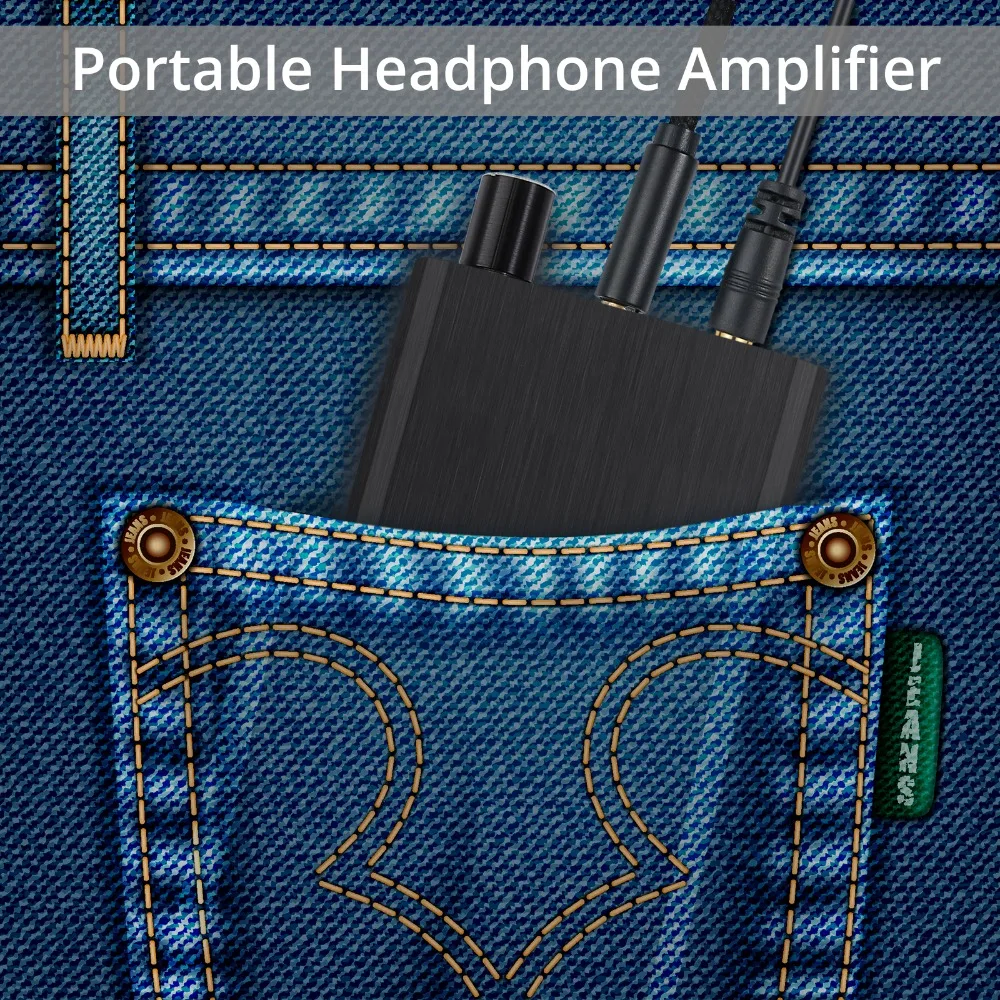DAC HIFI Portable 3 5mm jack Headphone Subwoofer gain Audio output Thin and light Amplifier for smart phone Powerful Thrust