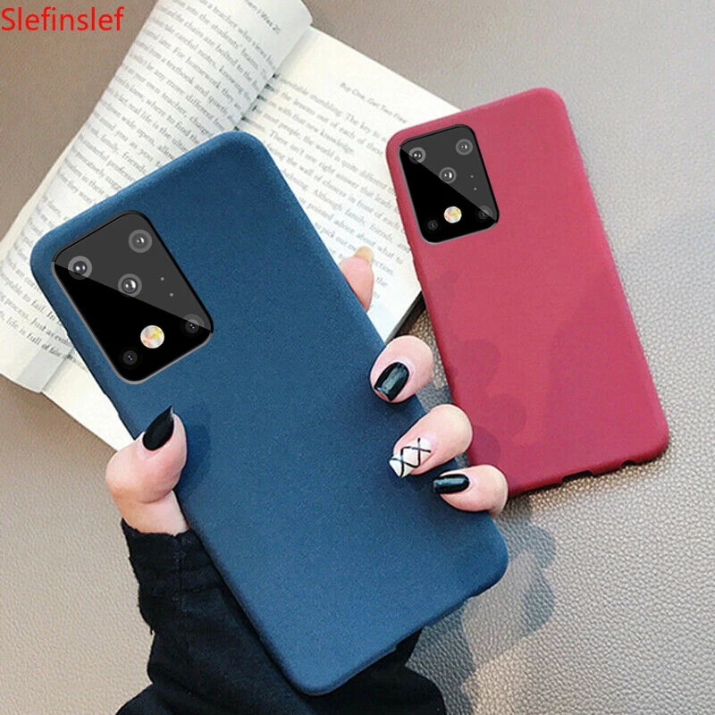 Ультратонкий матовый мягкий чехол для телефона Samsung S20 A51 A71 A10 A20 A20E A30 A50 A70 A9 A7 A6 A8 2018