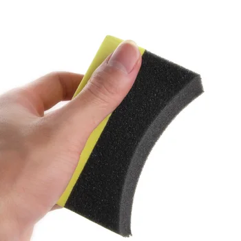 

10Pcs Car Professional Tyre Tire Dressing Applicator Curved Foam Sponge Pads Set