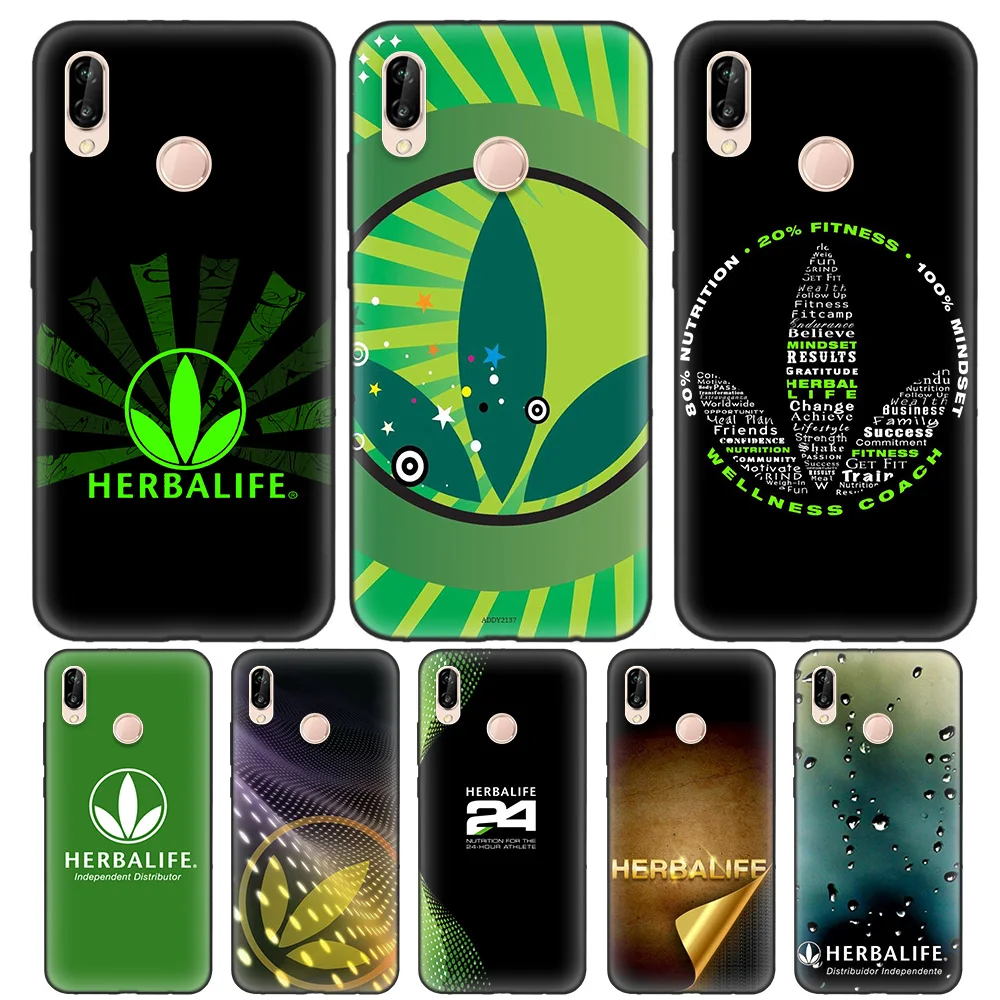

Black Soft Silicone Bag Cover Case for Huawei P9 P10 P20 P30 Mate 10 20 Lite Pro P Smart Z Plus 2019 Nova Shell Prime Herbalife
