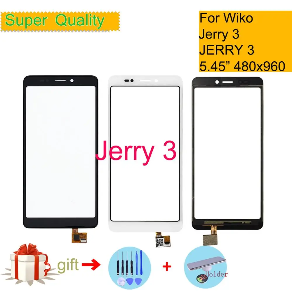 Сенсорная панель с дигитайзером для Wiko Jerry 3 переднее внешнее стекло сменная