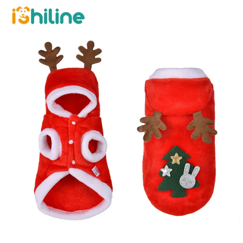 

Christmas Dog Clothes Small Dogs Santa Costume for Pug Chihuahua Yorkshire Pet Cat Clothing Coat Pets Costume
