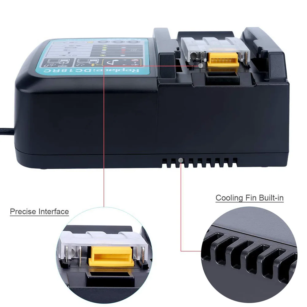 Быстрое зарядное устройство 14,4 В/18 в DC18RA \ RC 3A Быстрая зарядка для Makita BL1815 BL1830 OUJ99