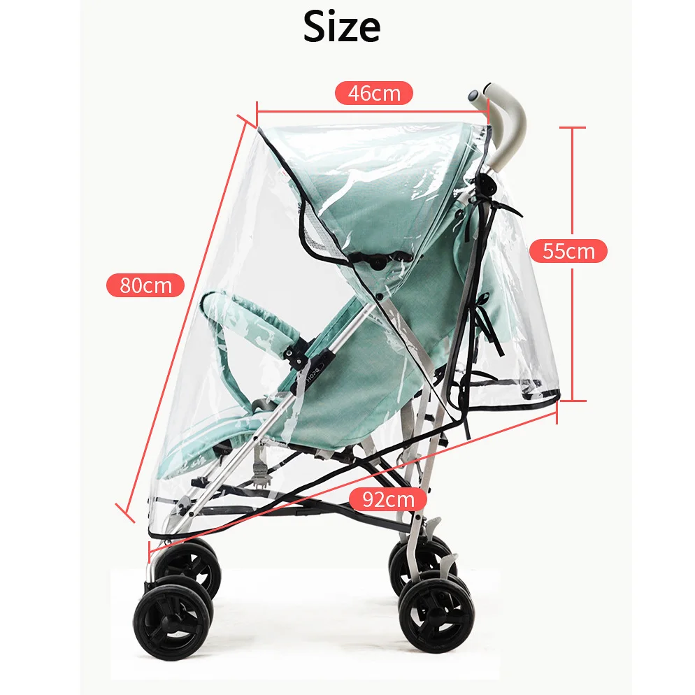 Baby Stroller Universal Waterproof Rain Cover Wind Dust Shield Baby Strollers Umbrella Rain Warm Cover For Baby Carriage
