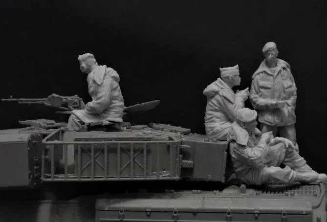 1/35 смоляная Модель Строительный набор фигурка британских солдат(не включает танк