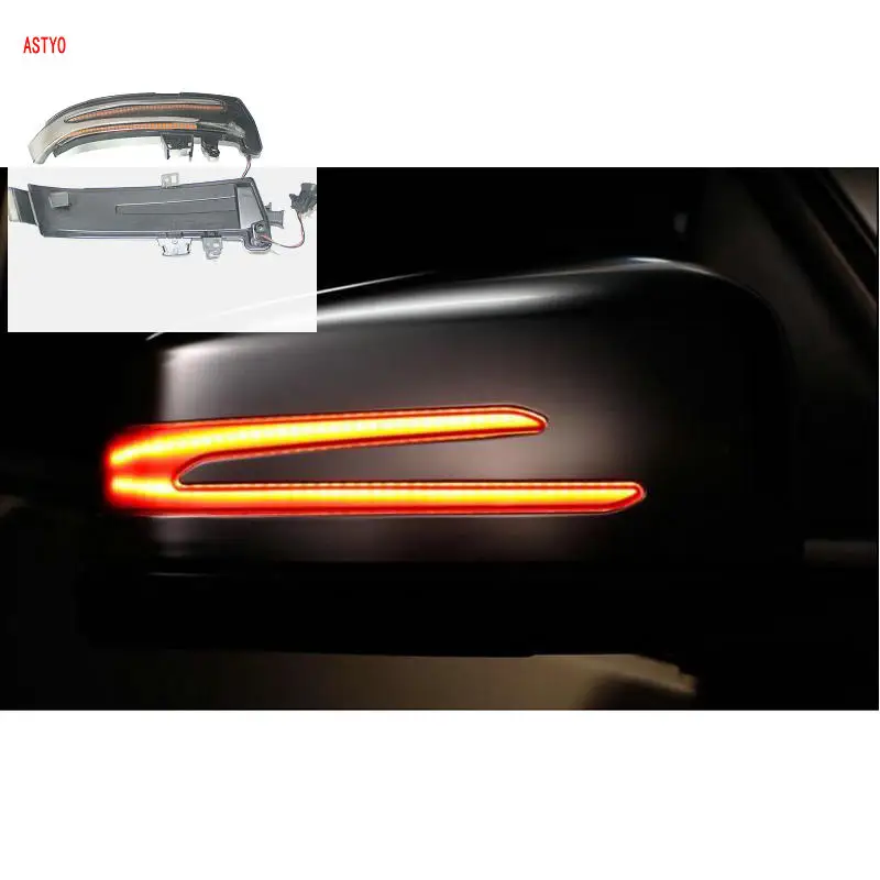 

ASTYO For Benz A B C E S CLA GLA CLS Class W176 W246 W204 W212 C117 X156 Side Mirror Indicator Dynamic Turn Signal LED Light