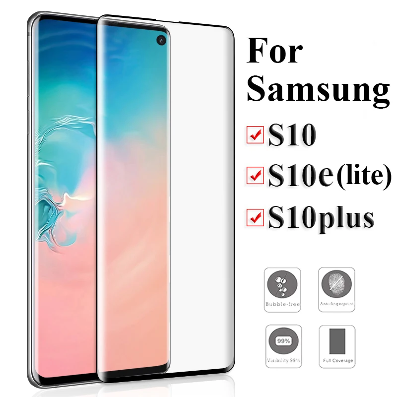 3D стекло для samsung Galaxy S10e s10 plus защитное закаленное стекло Samsun s10plus S 10 lite light 10 plus 10 lite tremp verre