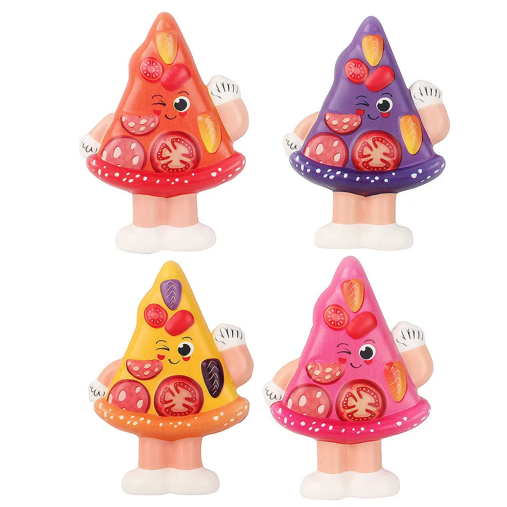 Mini Adorable Pizza Slow Rising Kids Toy Simulation food toy kids gifts decompression Slow rebound toys for children #A