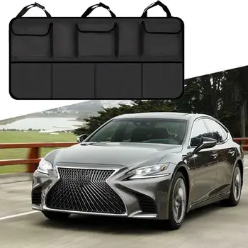 

Universal Car Rear Seat Back Storage Bag Multi-function Bag Back Seat Car Automobile Seat Net Organizer Interior Storage Ha F5J4