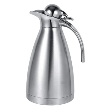 

Stainless Steel Coffee Insulation Pot Carafe/Double Walled Vacuum Insulation Pot 1.5 Liters (Silver)