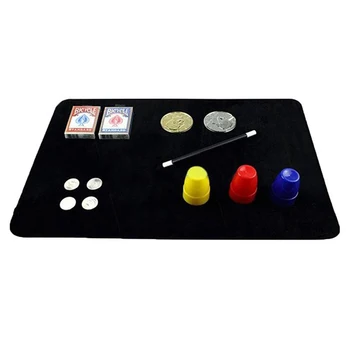 

Baby Magical Card Mat Trick Toy Poker Coin Mat Card Pad Easy To Do Street Magical Props For Beginners Tools