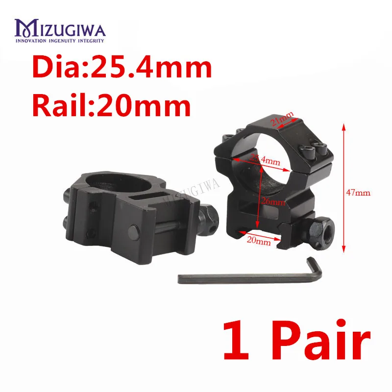 Scope Mount Rings 25.4mm 1 inch / 30mm Weaver 11mm / 20mm Picatinny Rail For Optics Sight Pistol Airsoft