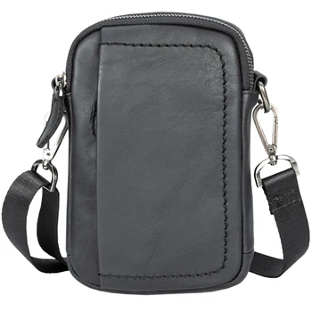

Shoulder Bag Men's Bag Diagonal Bag Leather Casual Mini Messenger Small Back Pack 2020 New Tide Brand Leather Vintage Soft Men