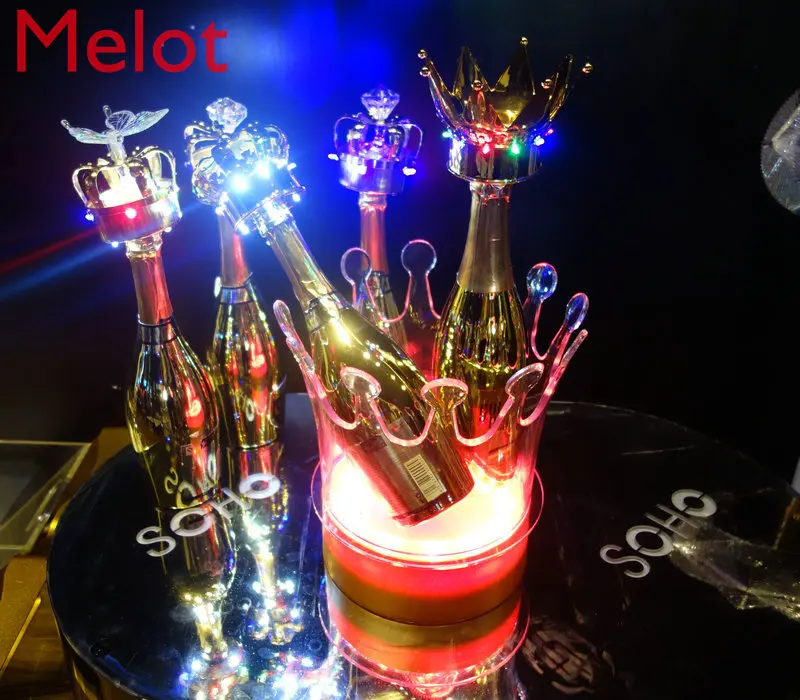 

Light Emitting Products Led Ice Bar Supplies Ice Bucket Plastic Bucket Small Acrylic Crown