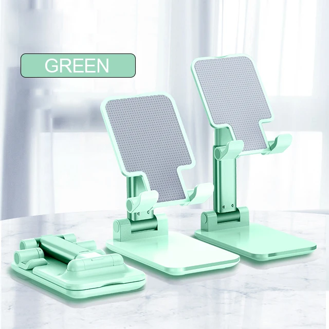 phone stands Z04 Desktop Phone Holder Tablet Stand For Ipad Phones Universal Bracket Metal Telescopic Adjustable Height Angle Live Support wall phone holder Holders & Stands