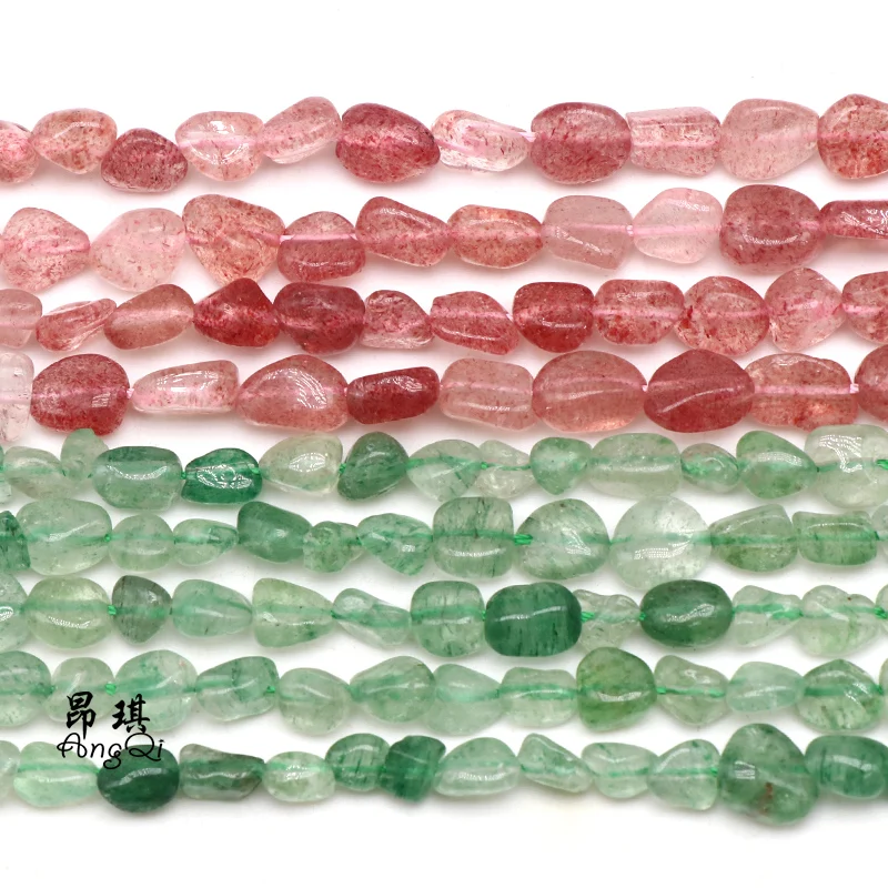 4-7 мм натуральный зеленый клубничный кварц нестандартной формы гравия кристалла