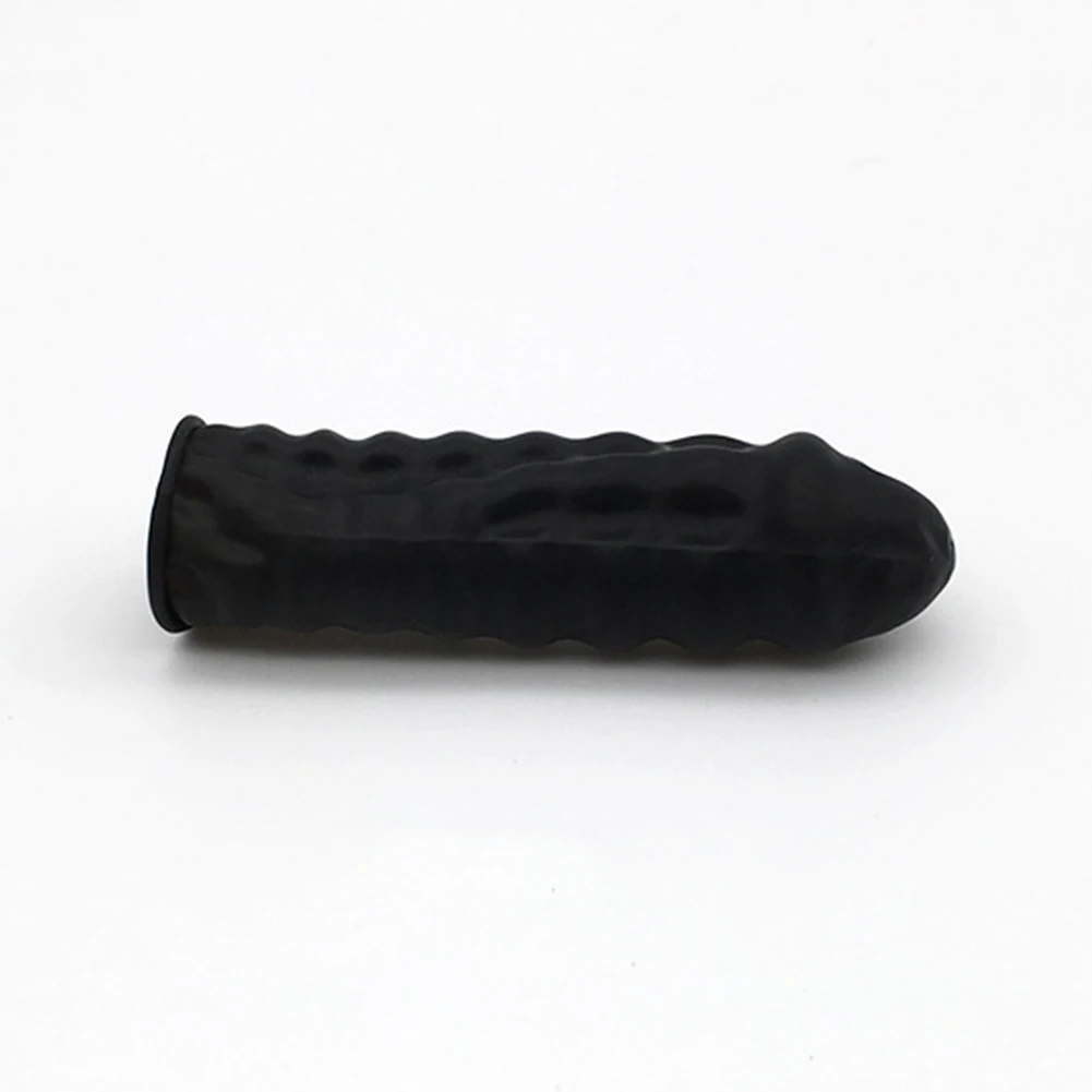 100pcs/lot Black Disposable Latex Rubber Finger Cots Sets Fingertips Protector Gloves For DIY Making Finding Accessories 3