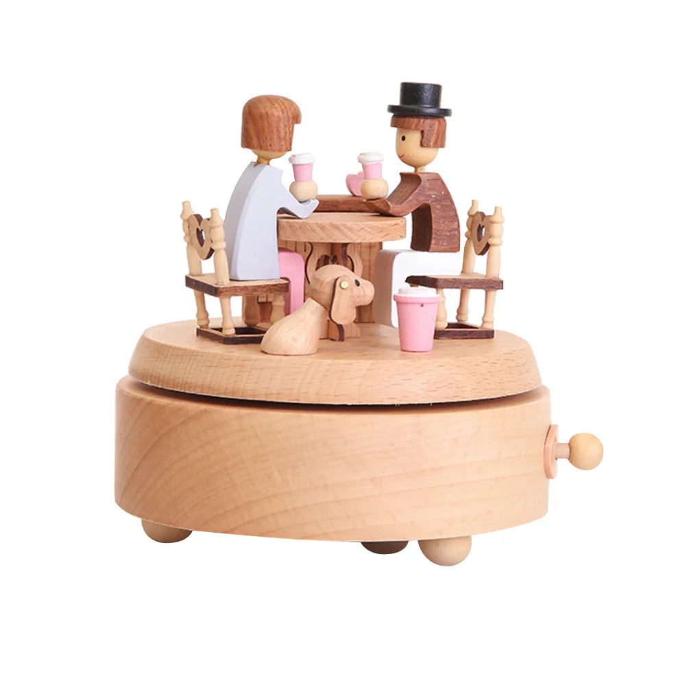 

1 Pc Music Box Creative Lovely Classical Desktop Ornament Musical Box Birthday Present for Living Room Bedroom Home