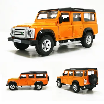 

Yufeng Defender Off-road Vehicle Five-inch Sound and Light Back Metal Car Model Toy Open Door Car Child Alloy Ca