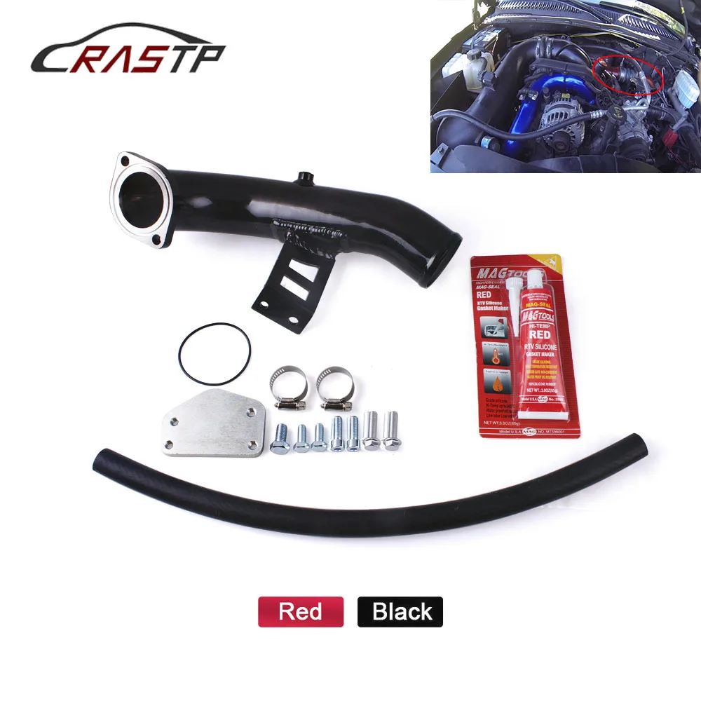 

RASTP-EGR Delete Kit with Intake Elbow Aluminum High Flow Intake for Chevrolet Silverado for GMC 2500HD 3500 Duramax RS-CR1822