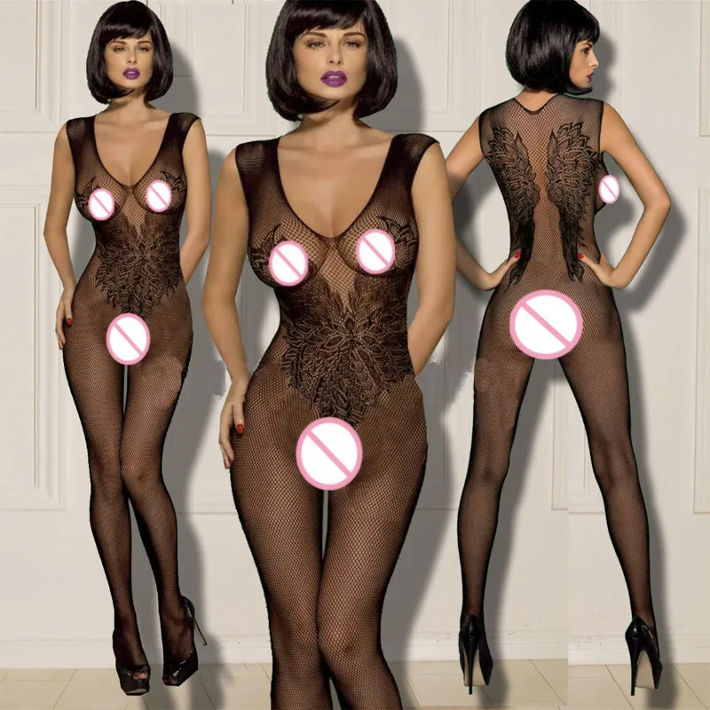 women underwear sexy lingerie Women costumes fetish lingerie Teddies Bodysuits Erotic lingerie body suit elasticity mesh body Bodystocking suit
