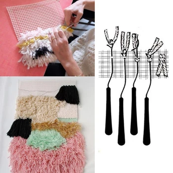 

100x150cm Blank Rug Hooking Mesh Canvas Latch Hook Rug Making Carpet Tapestry DIY Kit Tool for Embroidery Crafts Decoration