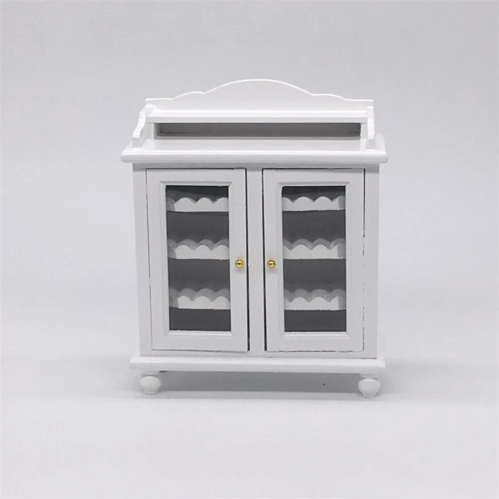 1/12 мини 3D деревянная головоломка DIY игрушечная Сборная модель винный кукольный комод кухонная игрушечная мебель миниатюрный кукольный домик Декор