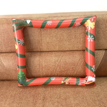 

Festive Props Holiday Party Decorations Photo Background Christmas Decoration Fun Christmas Inflatable Photo Booth Frame