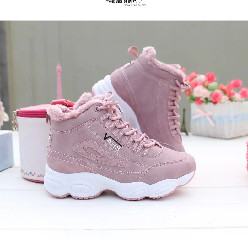 Jogging Shoes Boots sneakers Sports Trend outdoor woman women warm Running Shoes Warm Womens Sneakers Winter Zapatillas Muier