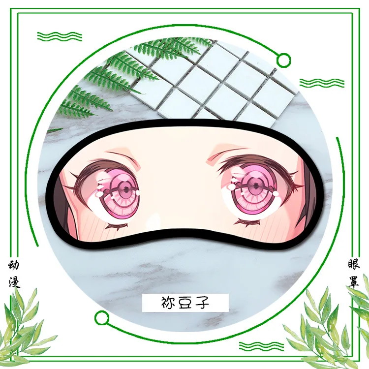 Аниме Touken Ranbu онлайн маска на глаза для косплея Наруто Себастиан микаелис Пикачу риваиль Леви Рем Мадара модные Мультяшные маски для глаз - Цвет: 18